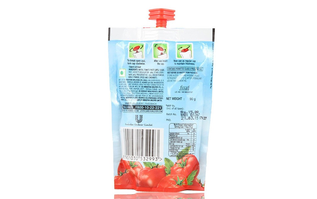 Kissan Chotu Fresh Tomato Ketchup   Pouch  90 grams